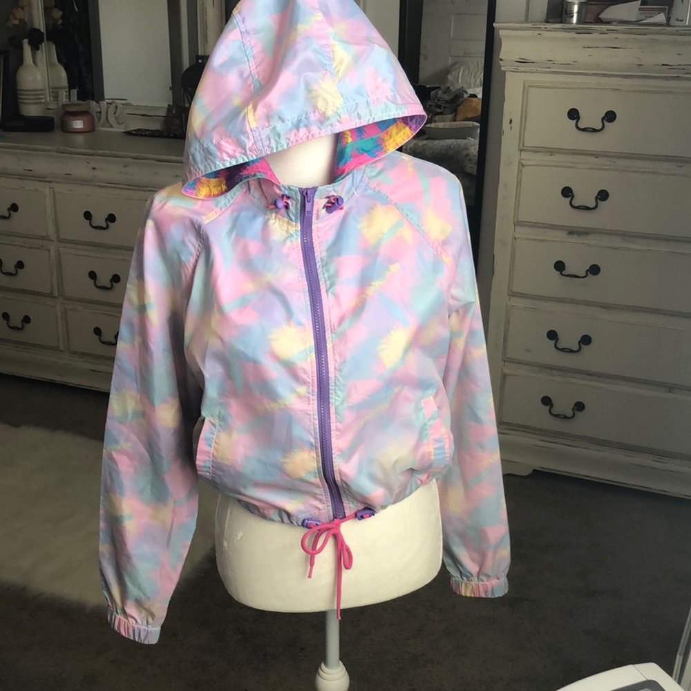 ALab cropped rainbow fade crop jacket